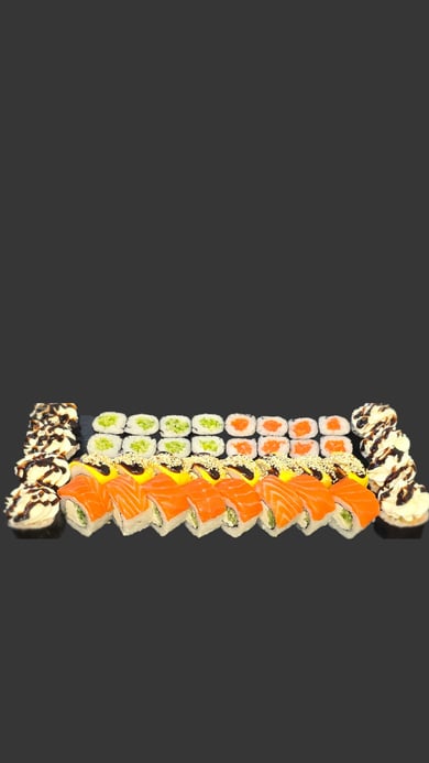 Набір:  SUSHI БУМ №1(1 кг 030 г) -40 шт ( ціна: без знижки 1300 грн, зі знижкою 650 грн)
