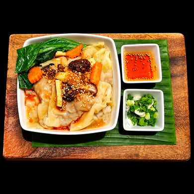 四川猪肉虾仁混沌汤 Sichuan Wonton Soup