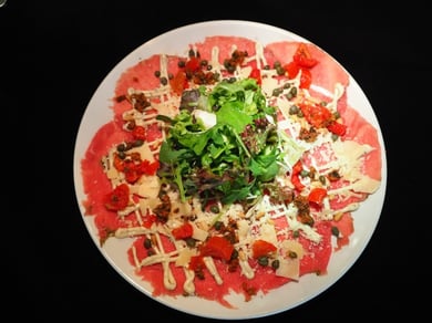 Carpaccio de res